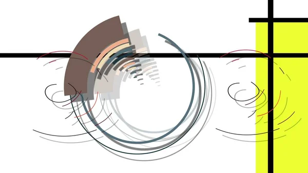 Ilustracja Proste Płaskie Abstrakcyjne Tło Modnymi Elementami Geometrycznymi — Zdjęcie stockowe