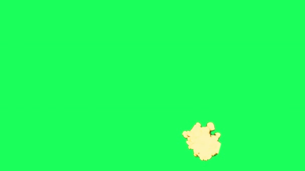 Animație Foc Ball Explozie Ecran Verde — Videoclip de stoc