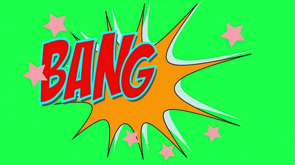 Illustration Words Bang Comics Style — Fotografia de Stock