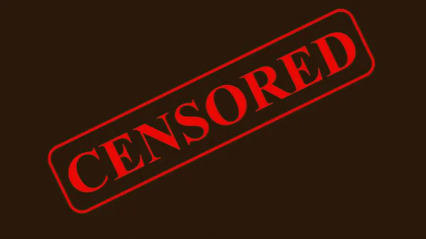 Illustration Radio Censored Concept — Photo