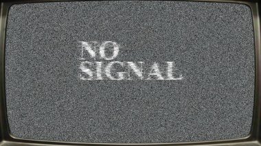3d illustration - No signal, bad message, pixel error 