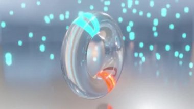 Cam ve düşen parçacıktan yapılmış Torus animasyonu