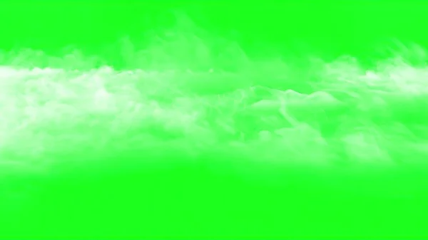 Illustration Nuages Sur Fond Écran Vert — Photo