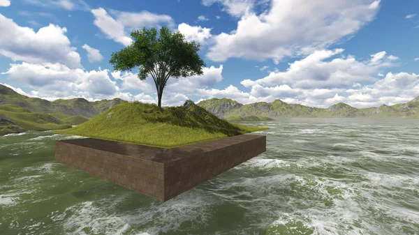 The floating island — Stock Photo, Image