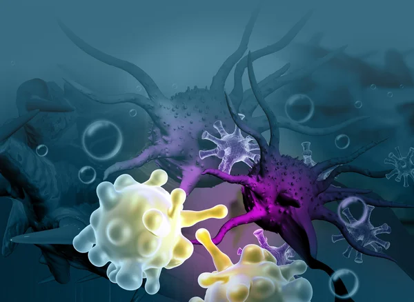 Komórki nowotworowe — Zdjęcie stockowe