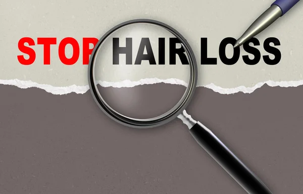 Остановить выпадение волос — стоковое фото
