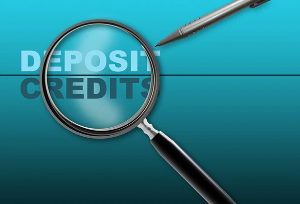 Deposit - credits — Stock Photo, Image