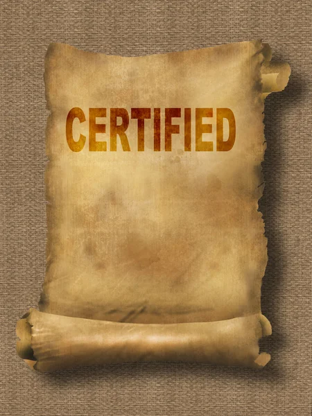 Certificat — Fotografie, imagine de stoc