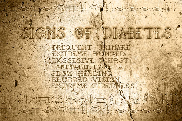 Signos de diabetes —  Fotos de Stock