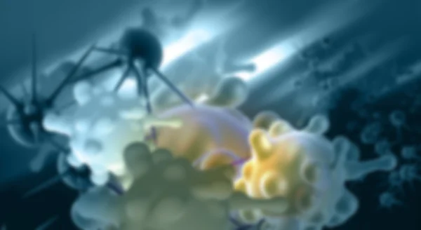 Komórek raka jelita grubego w 3d oprogramowanie — Zdjęcie stockowe