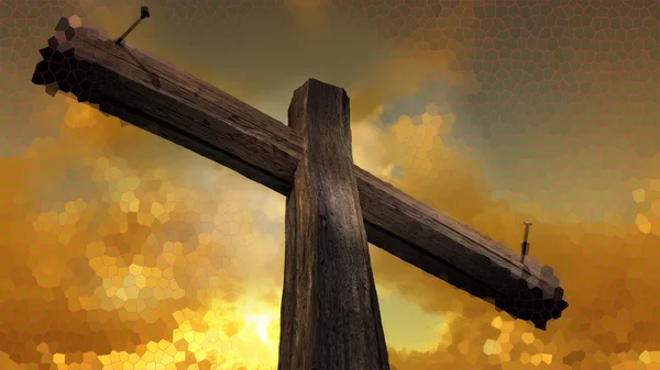 Wooden cross — Stock Photo, Image