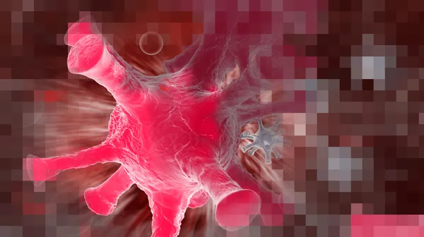 암 세포 pixelated — 스톡 사진