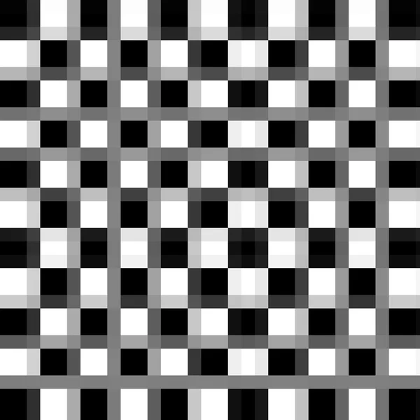 Preto-branco quadriculado plano — Fotografia de Stock
