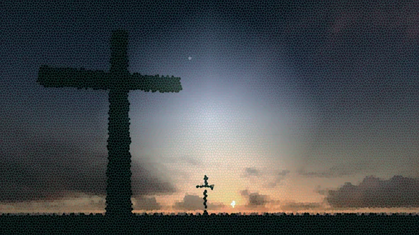 Cross Silhouette — Stock Photo, Image