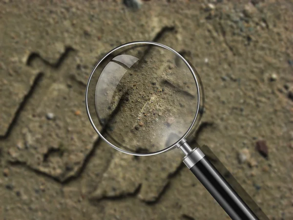 Crosses carved in the sand — Stock Photo, Image