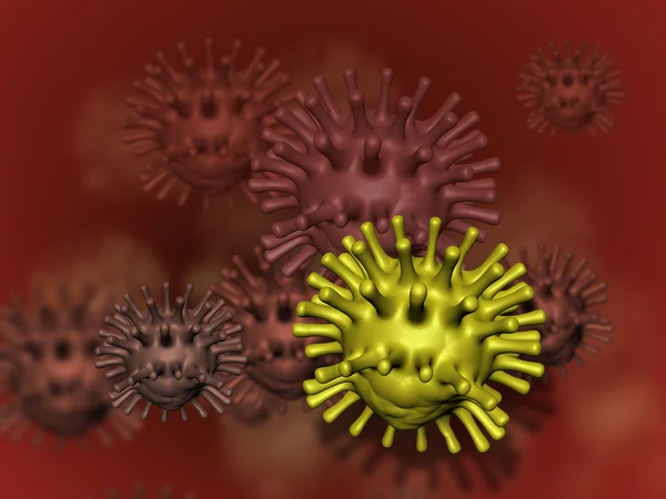 Virus y bacterias — Foto de Stock