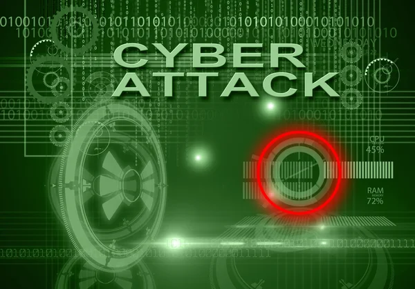 Cyber attack — Stock Photo, Image