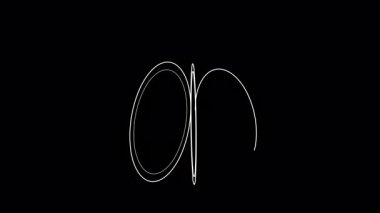 Toroidal yapı oluşturan soyut eliptik çizgiler