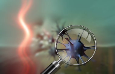 polen alerji kavram olarak sunulan 3D yazılım