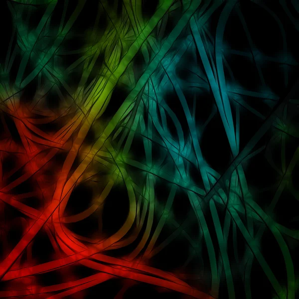Färg full abstrakta kablar linje — Stockfoto