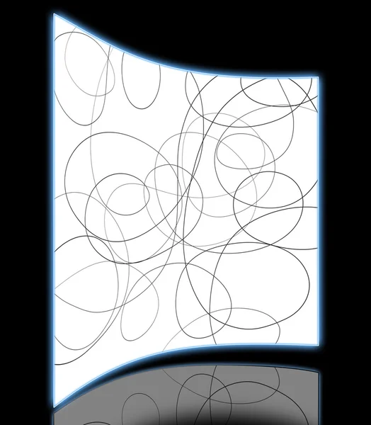 Abstrakte Linienkunst in 2D-Software — Stockfoto