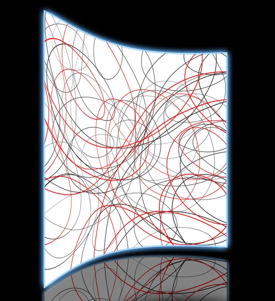 Γραμμή αφηρημένη τέχνη που γίνεται σε 2d λογισμικό — Φωτογραφία Αρχείου