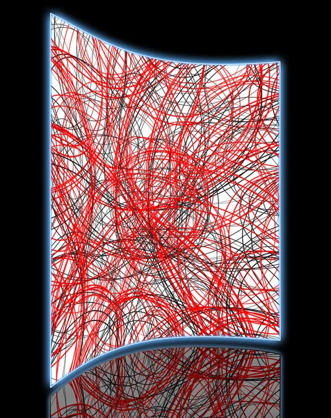 Абстрактное искусство, сделанное в 2d программном обеспечении — стоковое фото