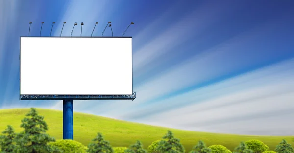 Billboard with tree in the shape — Stock Photo, Image