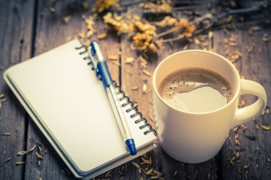 Kahve fincan kahve saati