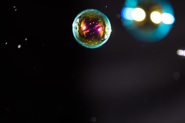 Bokeh sabun köpüğü bulanıklık