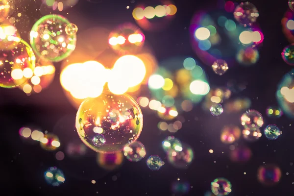 Flou bulles de savon bokeh — Photo