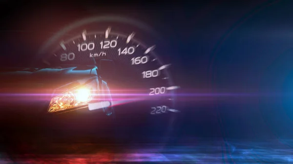 Sports Car Faster Speed Copy Space — Stock Photo, Image