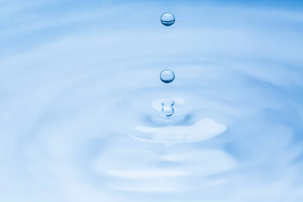 Drop water falling on water ground