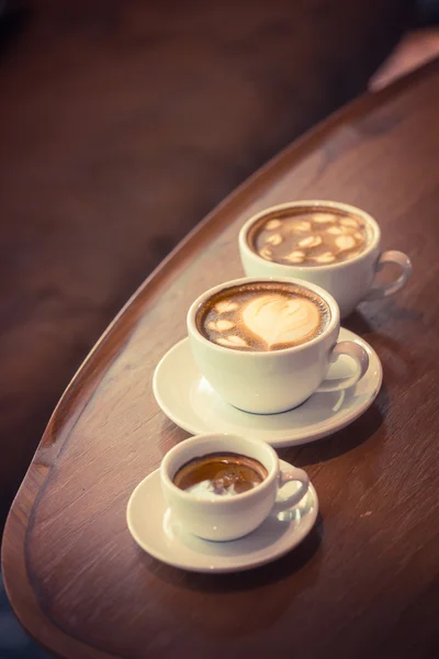 Stilleben med latte kaffe — Stockfoto