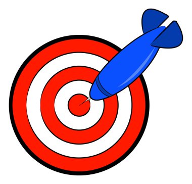 Kırmızı ve beyaz bullseye