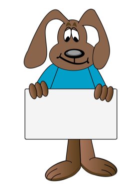 köpek holding boş işareti