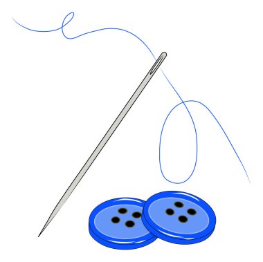 Sewing needle clipart