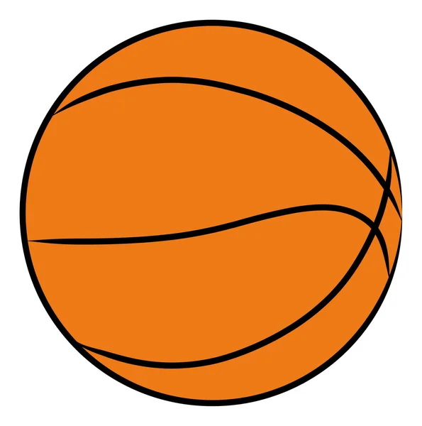 Orange basketball — Stock Vector