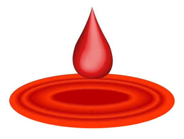 Gota de sangre — Vector de stock