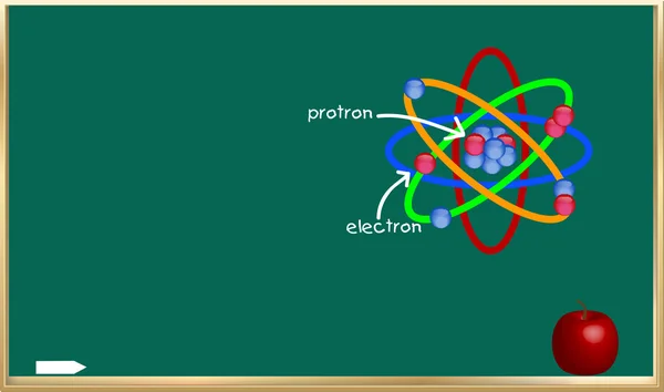 Illustration of molecular electron — Stock Vector