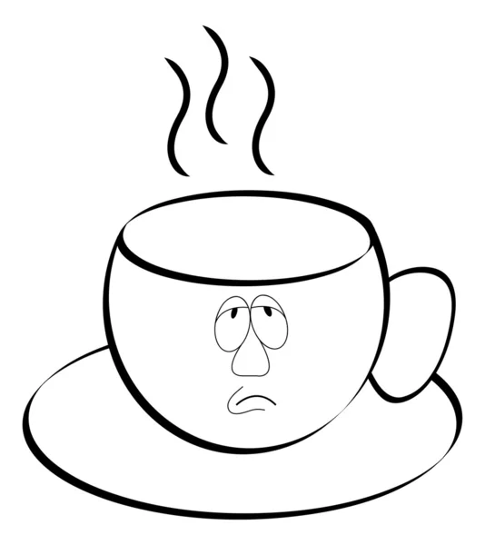 Tasse à café ou thé — Image vectorielle