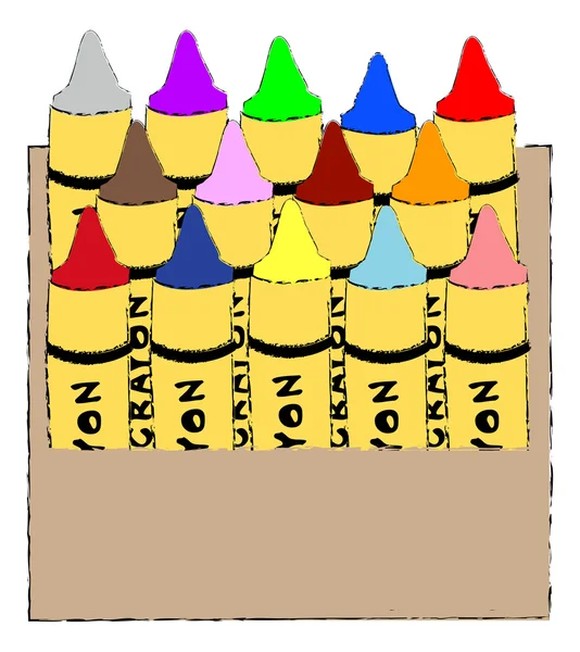 Кольорові олівці, ізольовані — стоковий вектор