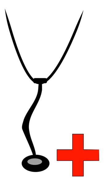 Illustration of red cross — Stock Vector