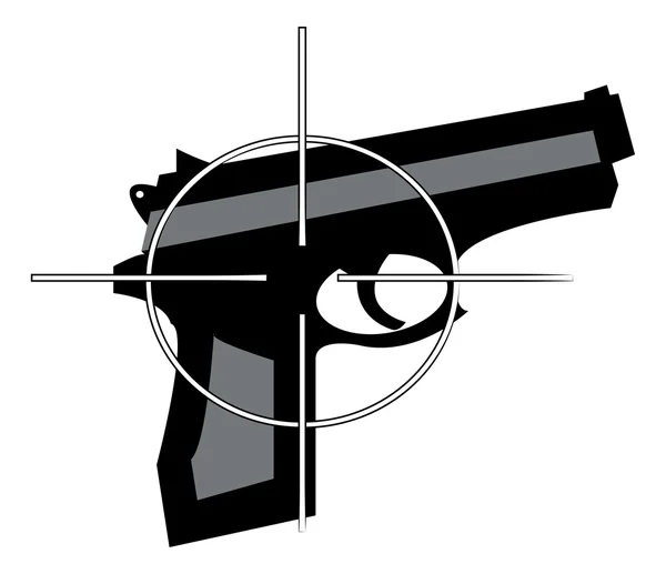 Illustration of gun — Stock Vector