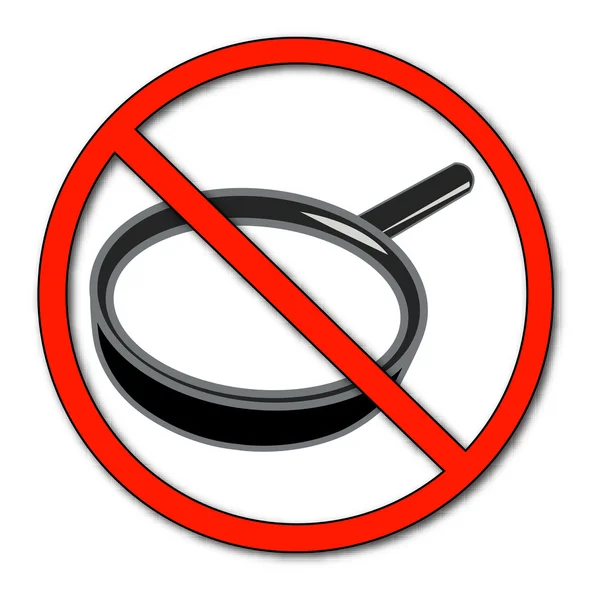 No symbol with magnifying glass — Stock Vector