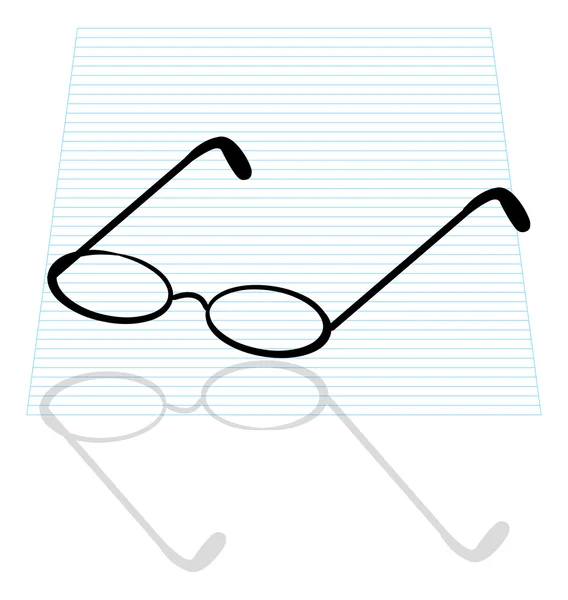 Ilustrace brýle — Stockový vektor