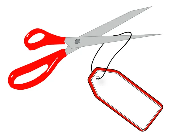 Illustration of scissors — Stock Vector
