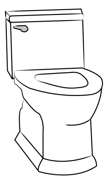 Tuvalet illüstrasyon — Stok Vektör