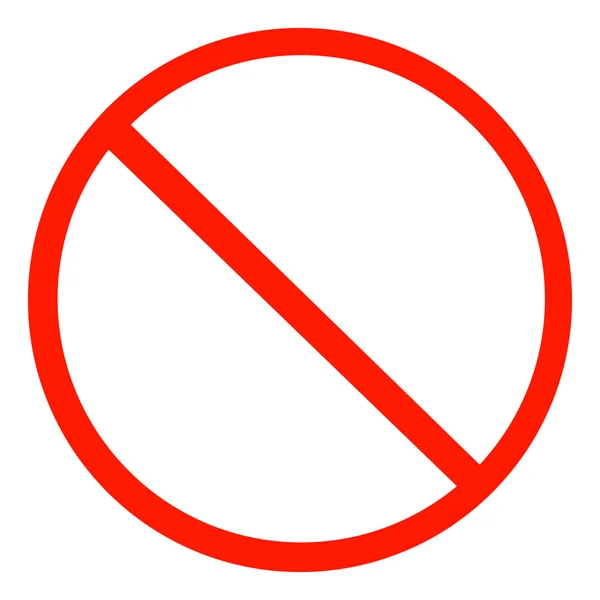 No sign — Stock Vector