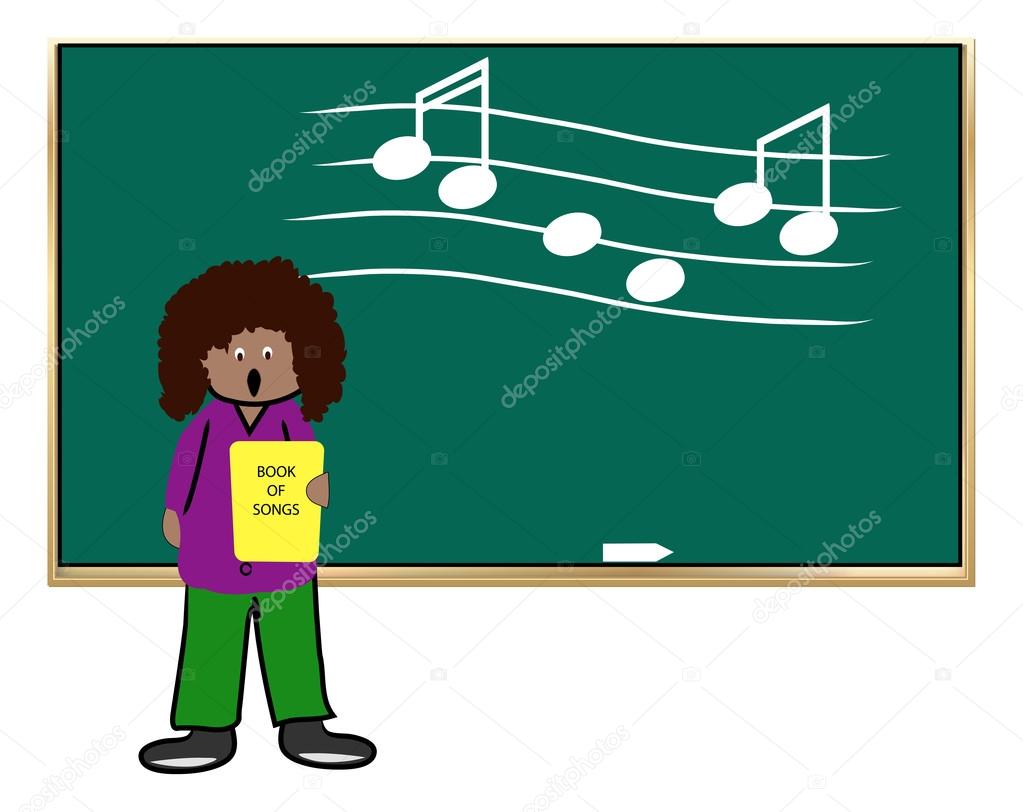 Woman teaching music class